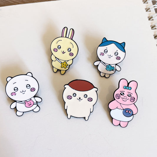 Cute Cartoon Brooches - Adorable Anime Style Pins for Bags and Clothes