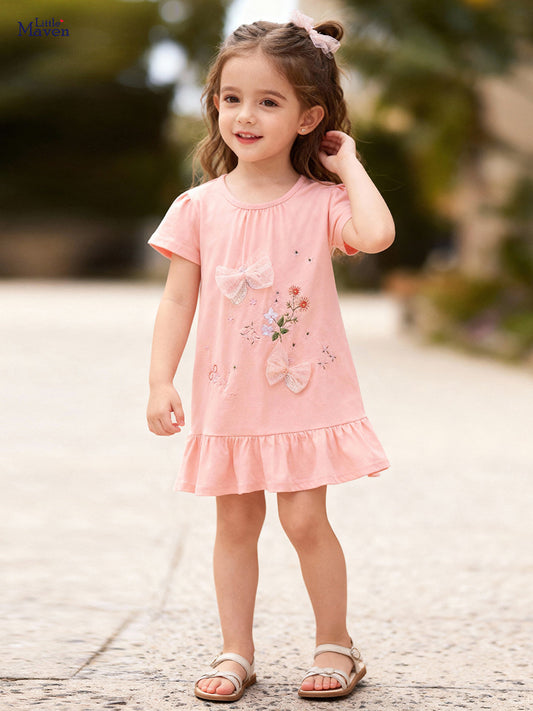 Cotton Floral Princess Dress for Girls