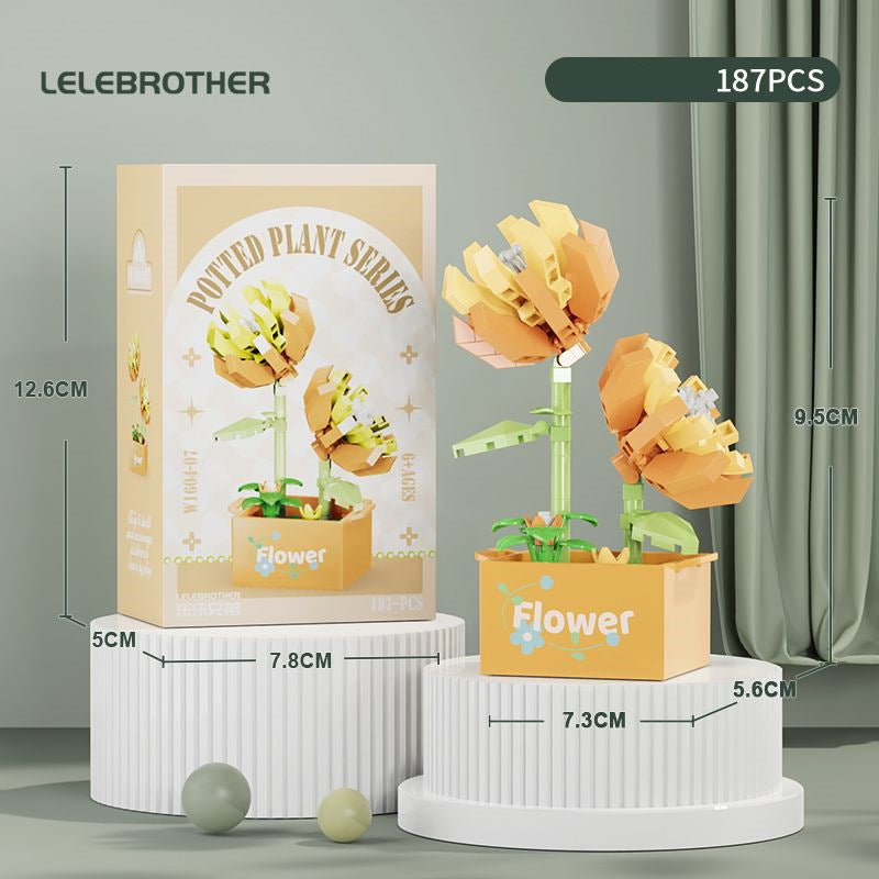Compatible Lego Flower Succulent Plant Building Blocks Toy