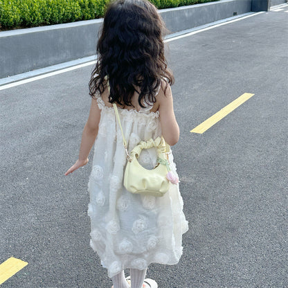 Mini Floral Shoulder Bag for Kids Sweet Dreamy Design