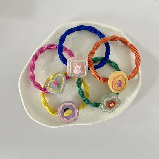 Colorful Twisted Hair Ties for Kids