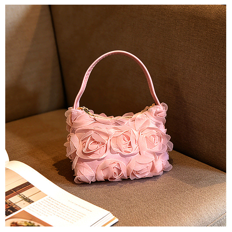 Fashion Floral Handbag Trendy Evening Bag