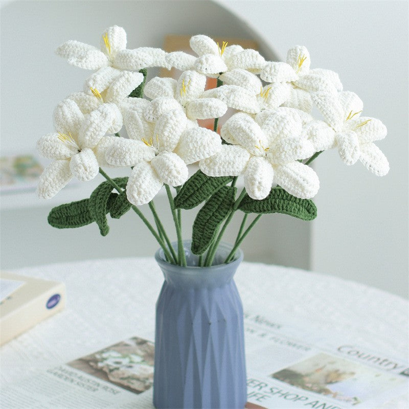 Single Stem Dried Flower Rose Tulip Bouquet Decor