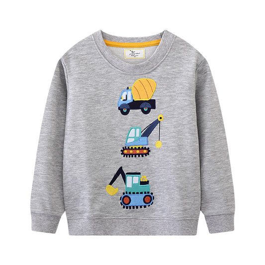 Trendy Cartoon Sweatshirt for Boys