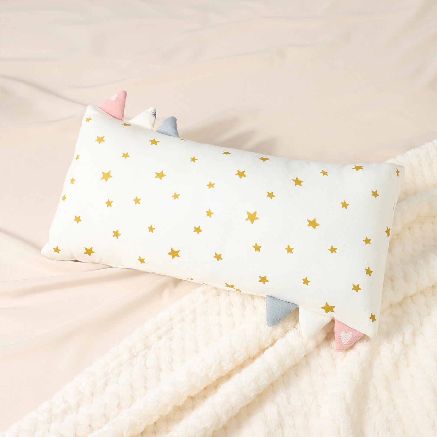 Pure Cotton Baby Comfort Pillow with Cute Design