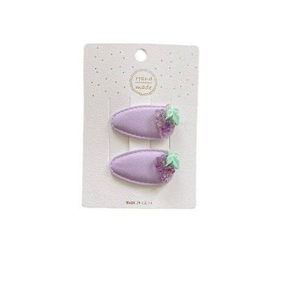 Fruit-Themed Children’s Hair Clips - Cute Water Drop BB Clips