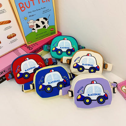 Cute Cartoon Kids' Chest Bag with Car Design for Everyday Use