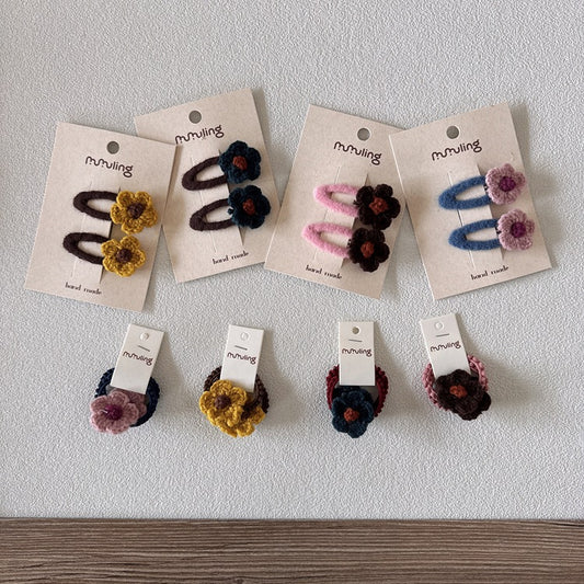Colorful Floral Hair Accessories for Kids