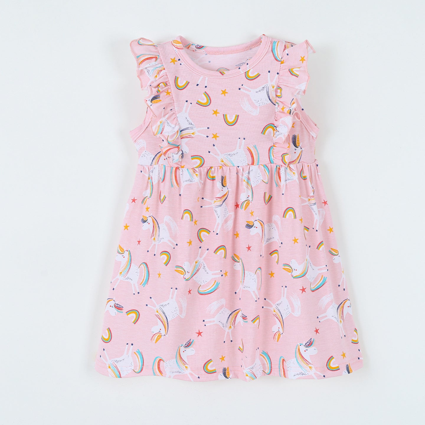 Summer Cute Cartoon A-Line Dress for Toddler Girls