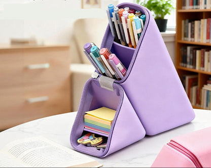 Silicone Diamond Zipper Pencil Case Desk Pouch