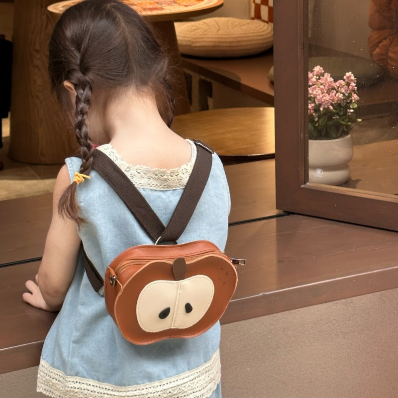 Mini Cute Apple Backpack for Kids - Versatile Preschool Bag