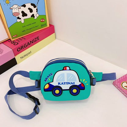Cute Cartoon Kids' Chest Bag with Car Design for Everyday Use