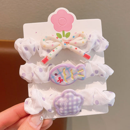 Children's Cute Floral Hair Ties - Sweet Princess Ponytail Holders