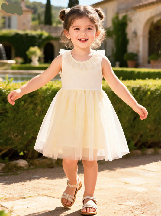 Summer Princess Dress for Girls - Cute Sleeveless Tulle Dress