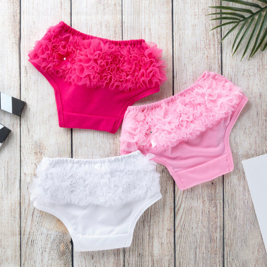 Soft Cute Baby Girls PP Shorts With Mesh Summer Style