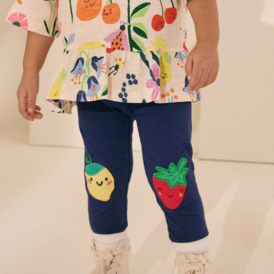 Trendy Casual Girls' Long Pants Cotton Leggings