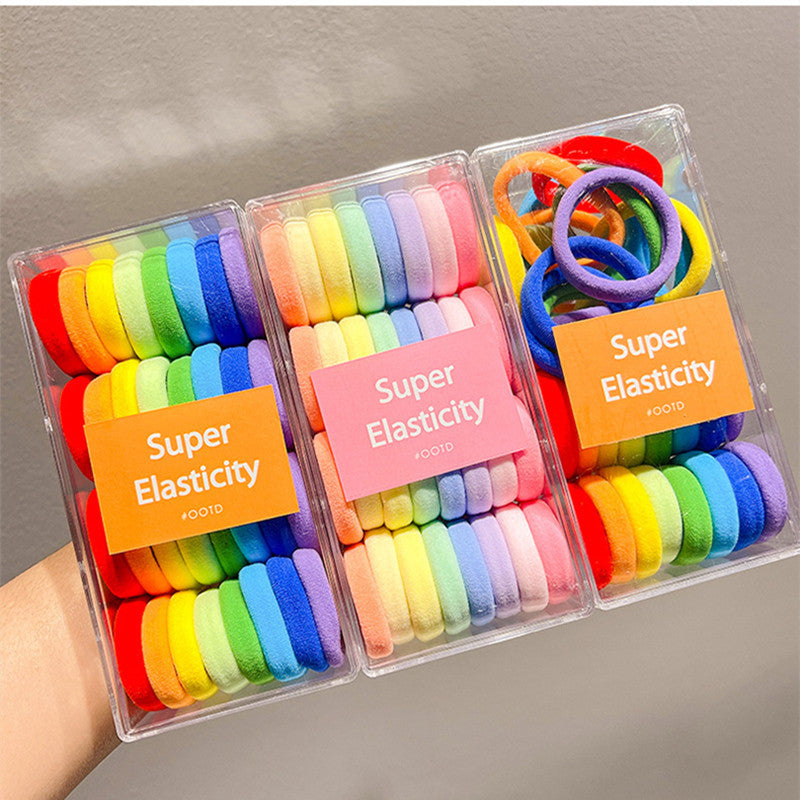 Colorful Elastic Hair Ties for Kids - Hair Accessories Set