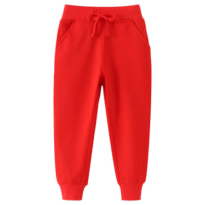 Kids Casual Jogger Pants Cotton Soft Winter Trousers