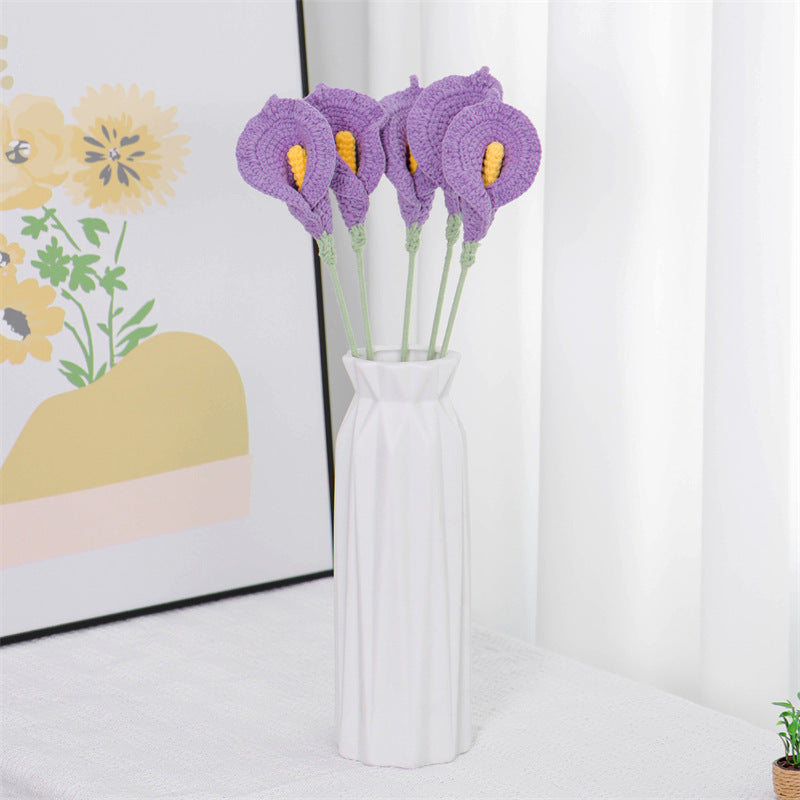 Single Stem Dried Flower Rose Tulip Bouquet Decor