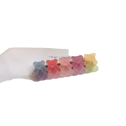 Gradient Bear Hair Clips Cute Cartoon Hair Accessories for Girls