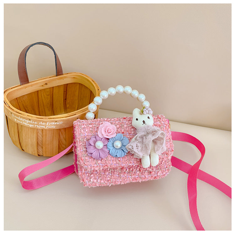 Kids' Pearl Handbag Cute Rabbit Design Fashion Accessories