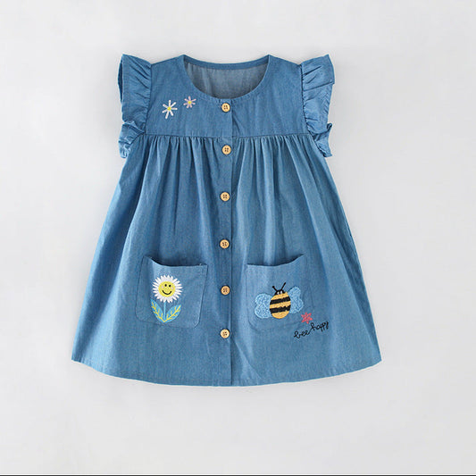 Trendy Cartoon Princess Dress for Girls