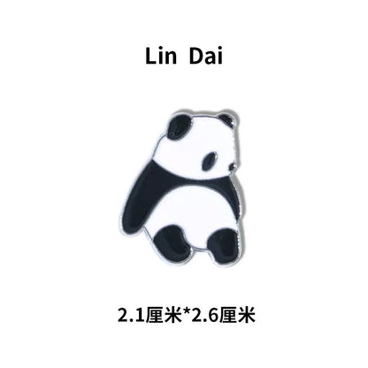 Cute Panda Plush Brooch Cartoon Animal Pin for Girls