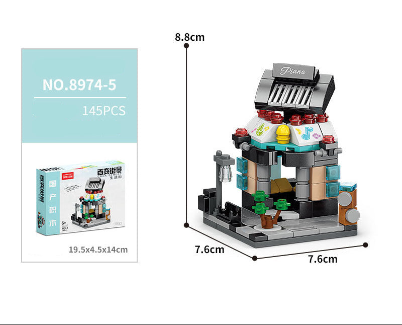 City Buildings Modular Building Block Sets for Kids