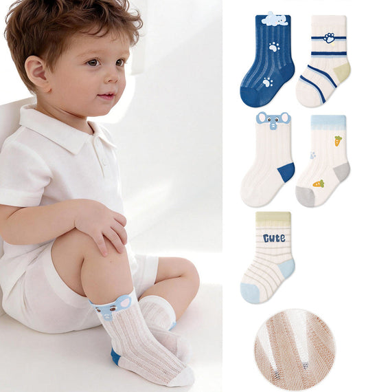 Cute Cartoon Breathable Cotton Baby Socks for Kids