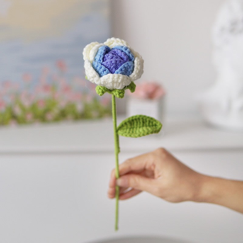 Single Stem Dried Flower Rose Tulip Bouquet Decor