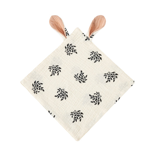Baby Muslin Comfort Blankie Bunny Plush Toy Soft Cotton
