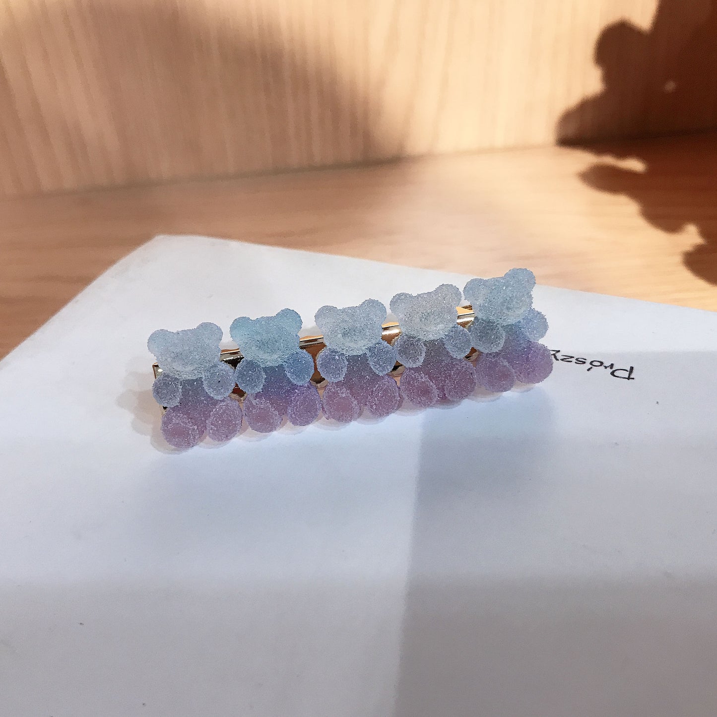 Gradient Bear Hair Clips Cute Cartoon Hair Accessories for Girls