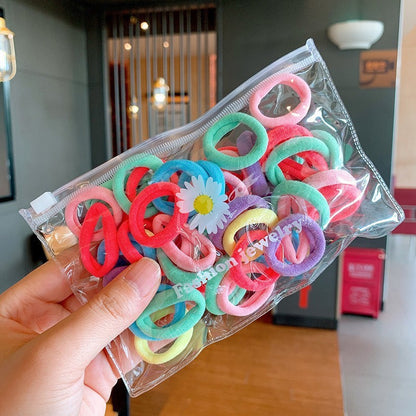 Colorful Elastic Hair Ties for Kids - Hair Accessories Set