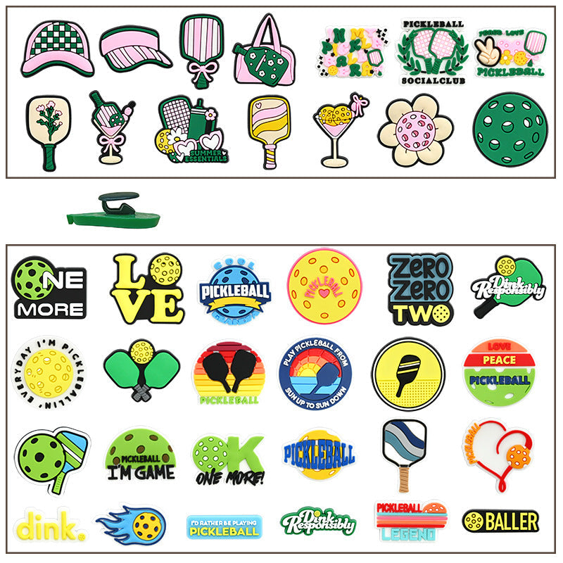 PVC Pea Shaped Removable Clog Shoe Charms