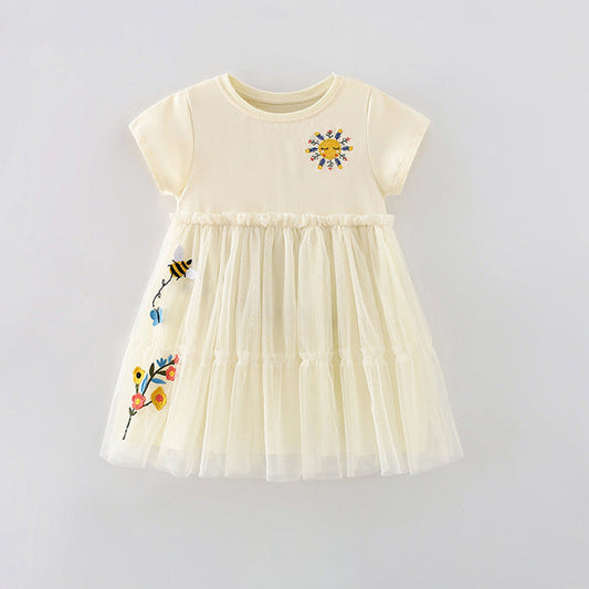 Princess Dress Cute Cotton Summer Dress for Girls