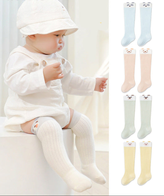 Baby Long Tube Socks Cute Cartoon Cotton Breathable Socks
