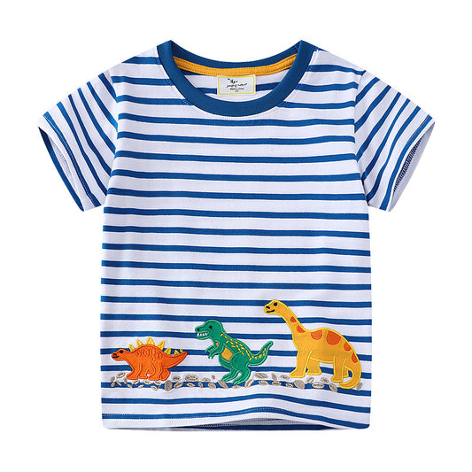 Embroidered Cartoon T-Shirt for Kids