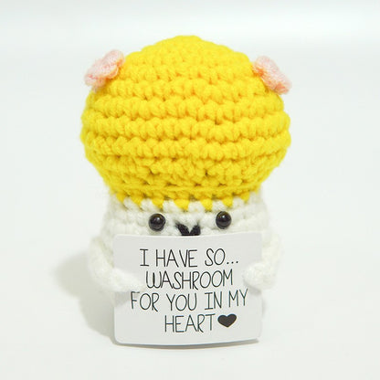 Handmade Positive Energy Potato Plush Toy with Quirky Expressions