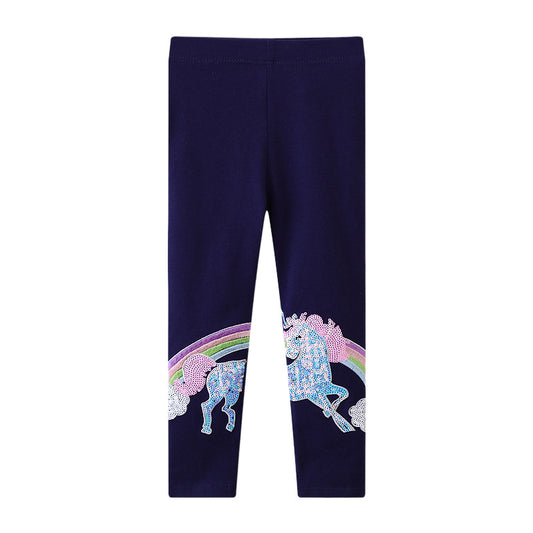 Girls' Modal Leggings Casual Stretchy Long Pants