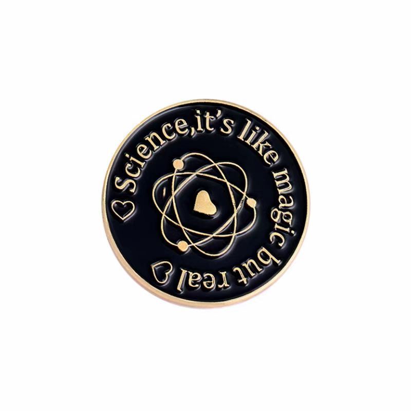 Chemical Elements Mathematical Pi Science Molecule Badge Creative Metal Pin