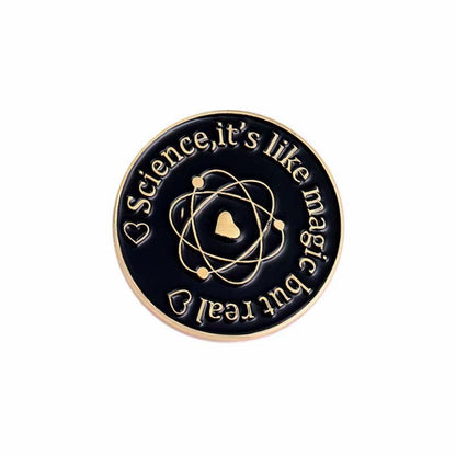 Chemical Elements Mathematical Pi Science Molecule Badge Creative Metal Pin