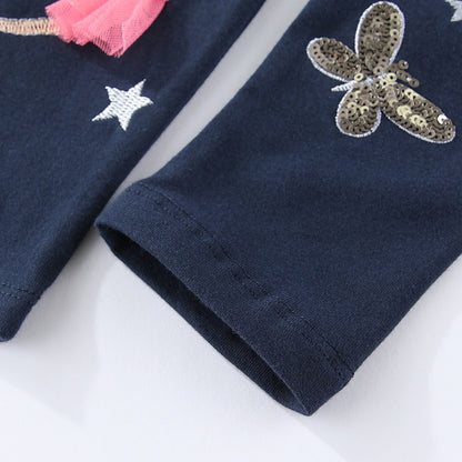 Trendy Fitted Leggings for Girls