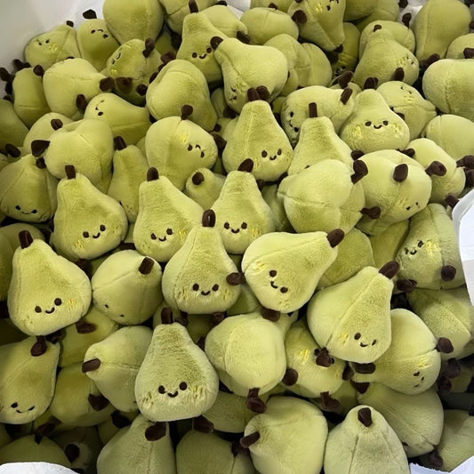 Cute Pear Plush Keychain Toy