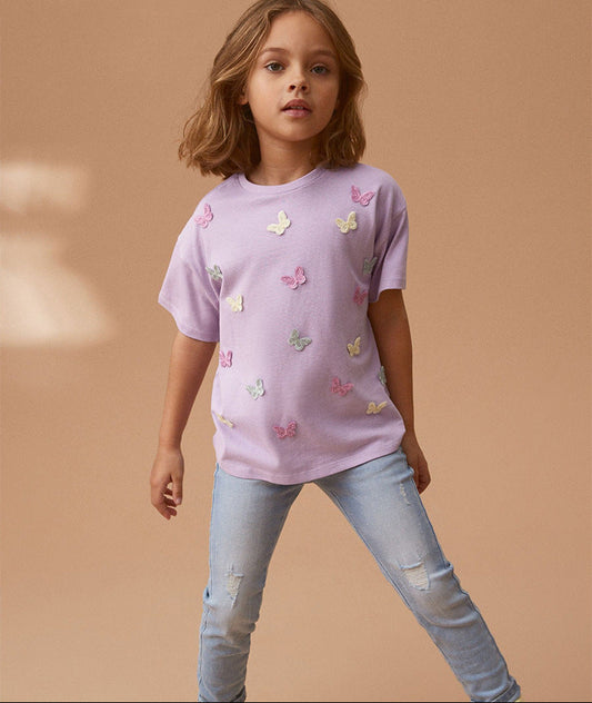 Cute Animal Print Toddler T-Shirt for Girls