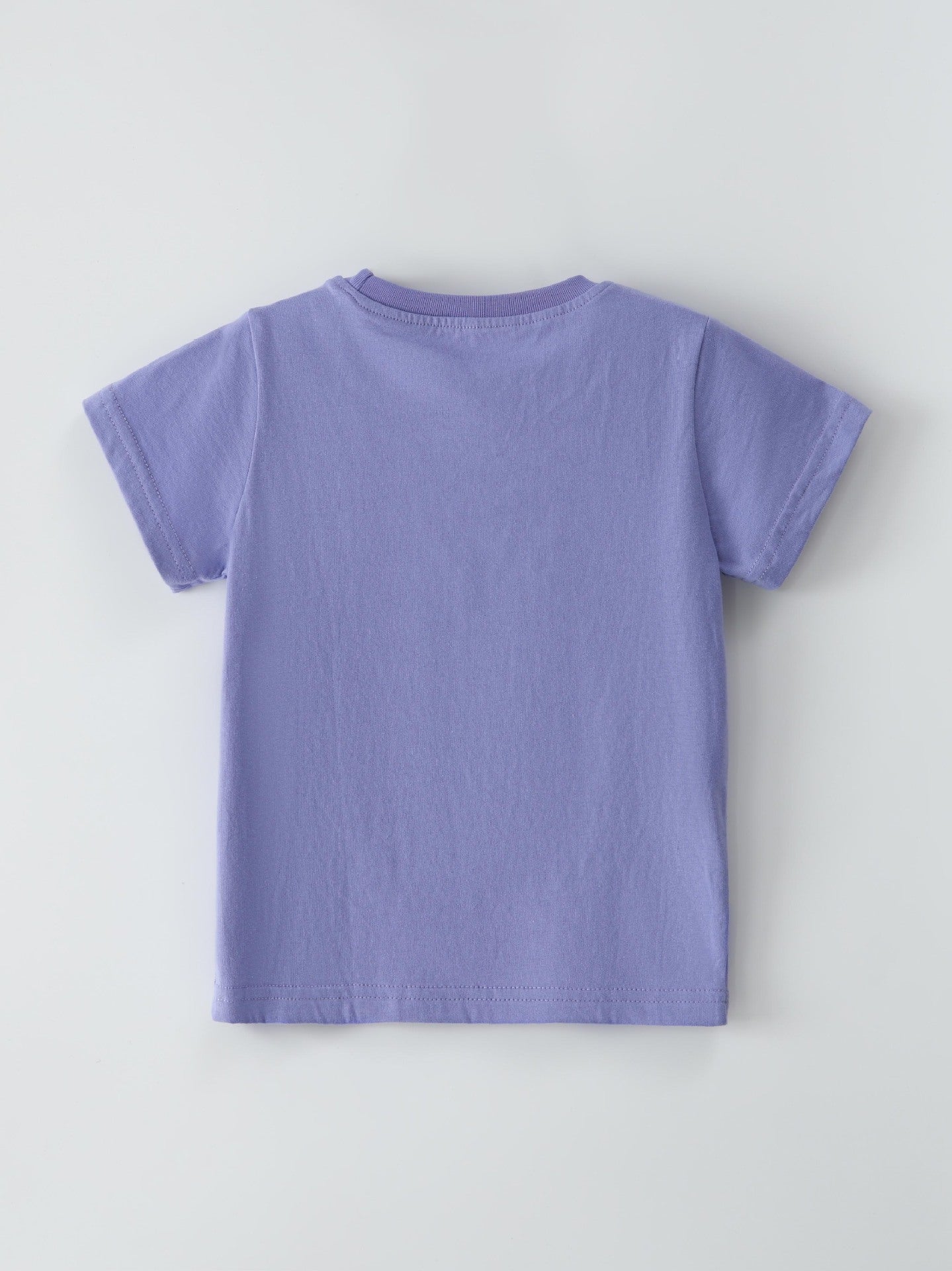 Violet Butterfly Embroidered Kids T-Shirt