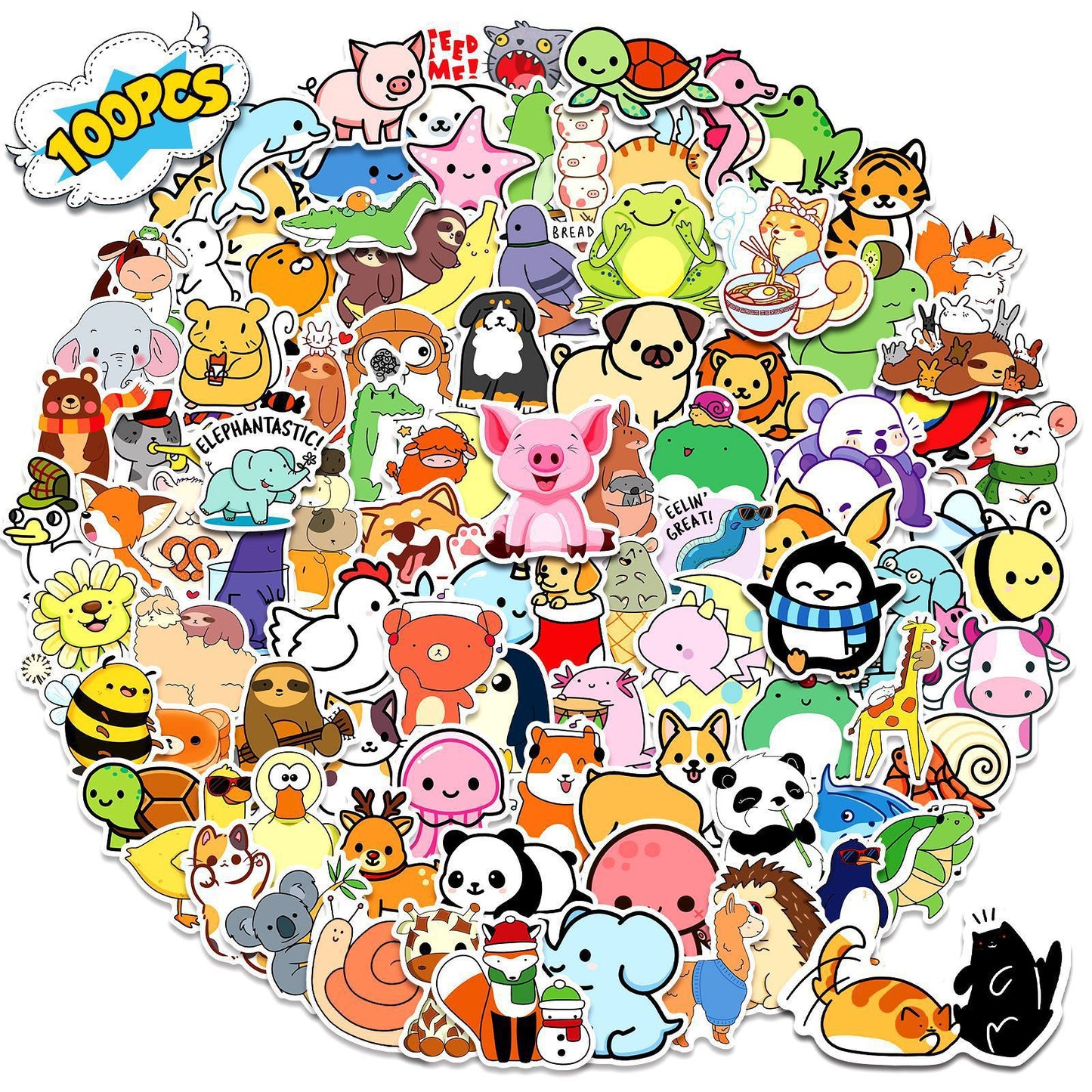 Sticker Pack Doodle Landscapes Printed Vinyl Outdoor