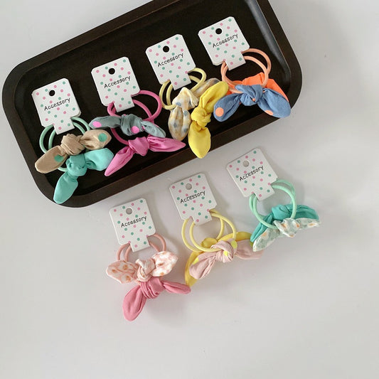 Polka Dot Bowknot Hair Ties for Kids