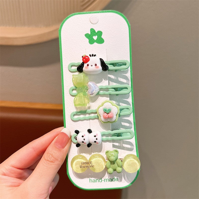 Cute Cartoon Dopamine Hair Clips for Girls - Princess Series Hair Accessories