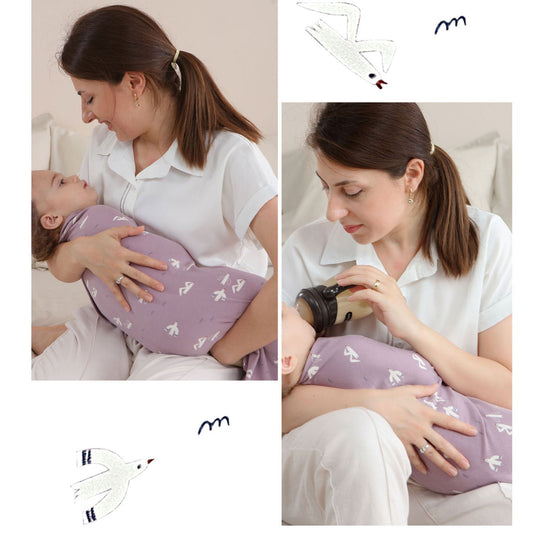 2-Pack Cute Animal Cotton Swaddle Blankets for Newborns