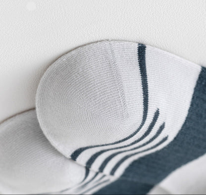 Mid-Calf Kids Socks with Cartoon Letters - Breathable Cotton for Boys and Girls